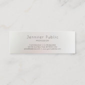 Moderne, minimale grafische vormgeving met profess mini visitekaartje (Achterkant)