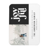 Moderne minimale grafische vrolijke zwart magneet (Verticaal)