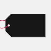 Moderne minimale grafische zwart & wit gunst party cadeaulabel (Achterkant Horizontaal)