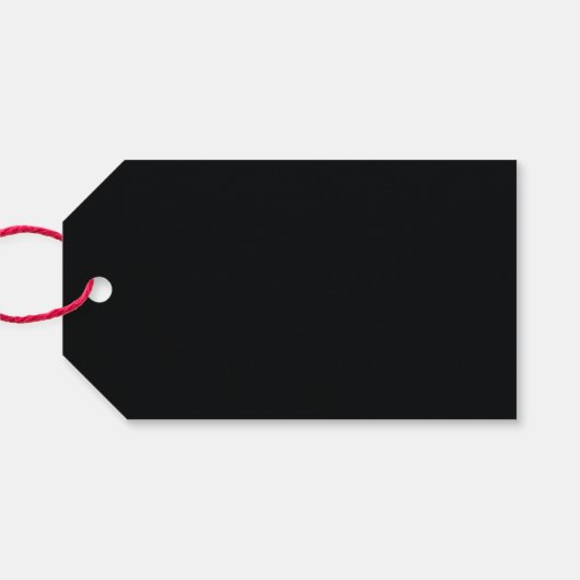 Moderne minimale grafische zwart & wit gunst party cadeaulabel (Achterkant Horizontaal)