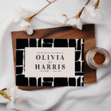 Moderne minimale grafische zwart-wit opslaan van d