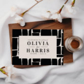 Moderne minimale grafische zwart-wit opslaan van d kaart