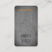 Moderne, minimale grijze achtergrond visitekaartje (Voorkant)