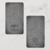 Moderne, minimale grijze achtergrond visitekaartje (Voorkant / Achterkant)