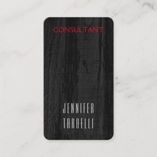 Moderne, minimale grijze achtergrond visitekaartje (Voorkant)