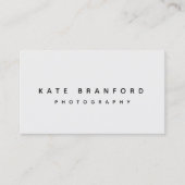 Moderne, minimale grijze professional visitekaartje