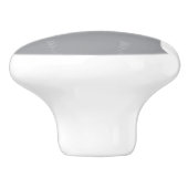 Moderne Minimale Grijze Wasbeer Keramische Pull Kn Knop (Zijkant)