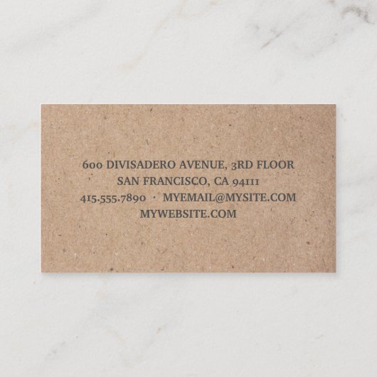 Moderne minimale groene eco-Recyclen professioneel Visitekaartje (Achterkant)