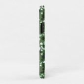 Moderne minimale groene en witte terrazzo Case-Mate iPhone case (Achterkant/rechts)