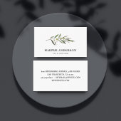 Moderne, minimale groene olijventeelt visitekaartje