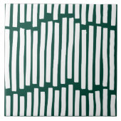 Moderne, minimale, groene, vette, unieke tegeltje (Voorkant)