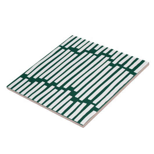 Moderne, minimale, groene, vette, unieke tegeltje (Zijkant)