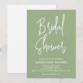 Moderne minimale groeneverschijning van de Sage -  Kaart (Voorkant / Achterkant)