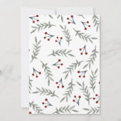 Moderne, minimale groet en vier foto's feestdagenkaart (Achterkant)