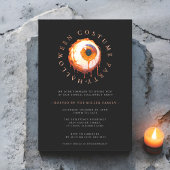 moderne minimale Halloween kostuum party uitnodigi Kaart