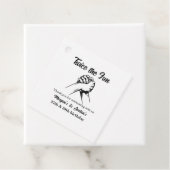 Moderne Minimale Handen Grijs Gewricht Verjaardag Bedankjes Labels (In situ)