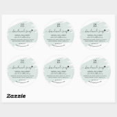 Moderne minimale handgemaakte Homemade Soap Ronde Sticker (Vel)