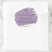 Moderne minimale handgemaakte Homemade Soap Ronde Sticker (Tas)