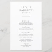 Moderne Minimale handgeschreven kabelverbinding (Voorkant)