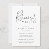 Moderne Minimale handgeschreven repetitie van het  Kaart (Voorkant)