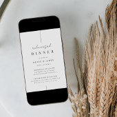 Moderne Minimale handgeschreven repetitie van het  Kaart