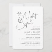 Moderne Minimale handgeschreven repetitie van het  Kaart (Voorkant)