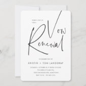 Moderne minimale handgeschreven script geloften ve kaart (Voorkant)