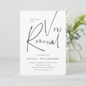 Moderne minimale handgeschreven script geloftenver kaart (Staand voorkant)