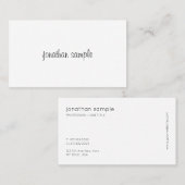 Moderne, minimale handmatige handmatige handmatige visitekaartje (Voorkant / Achterkant)