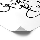 Moderne Minimale handtekening voor het Guestbook Poster (Hoek)
