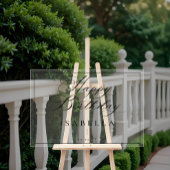 Moderne minimale Happy Birthday Script Typografie Acryl Bord