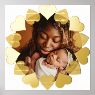 Moderne minimale hart foto Custom Folie Afdrukken