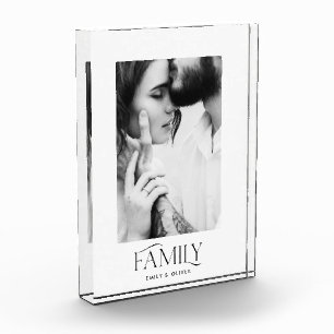 Moderne, minimale hedendaagse fotofamilie elegant fotoblokken