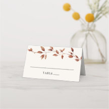 Moderne minimale herfst bladeren herfst bruiloft