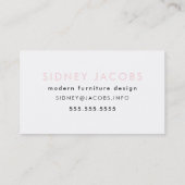 Moderne minimale Hi - Mijn naam is design Visitekaartje (Achterkant)