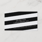 MODERNE MINIMALE hoek streep vet goud roze glitter Visitekaartje (Achterkant)