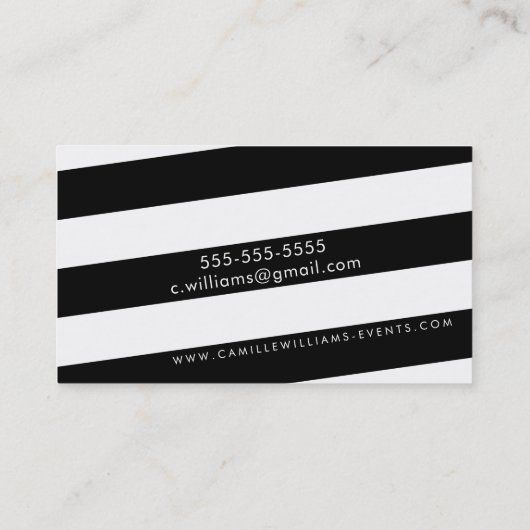 MODERNE MINIMALE hoek streep vet goud roze glitter Visitekaartje (Achterkant)