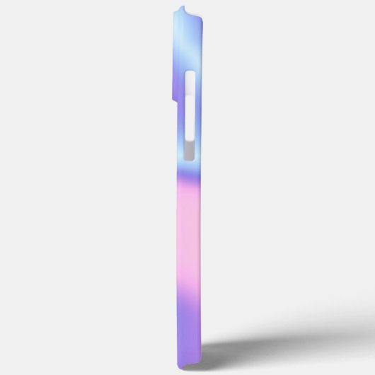Moderne minimale holografische gradiënt paars roze Case-Mate iPhone case (Achterkant / Links)