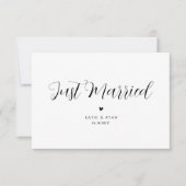 moderne minimale huwelijksaankondiging (Voorkant)