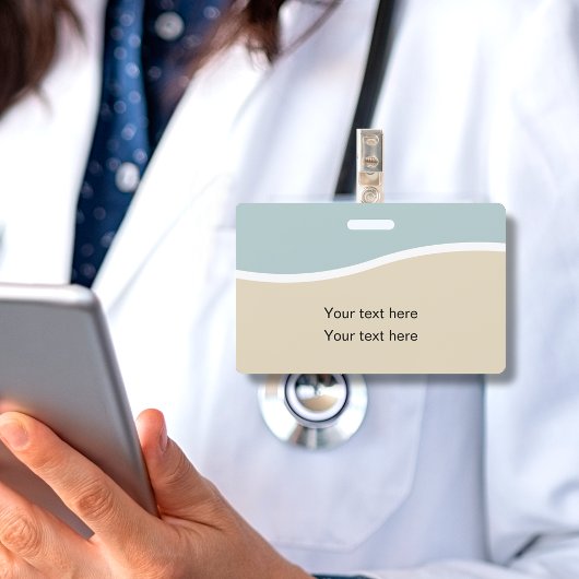 Moderne minimale ID Badge