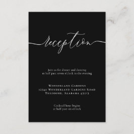 Moderne minimale informatie over het ontvangen van informatiekaartje