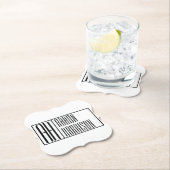 Moderne minimale Initialen en Logo naam Kartonnen Onderzetters (Insitu)