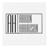 Moderne minimale Initialen en Logo naam Kubus (Rechts)