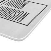 Moderne minimale Initialen en Logo naam Snijplank (Hoek)