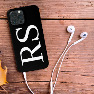 Moderne, minimale Initialen Monogram Hoesje-Mate Case-Mate iPhone Case