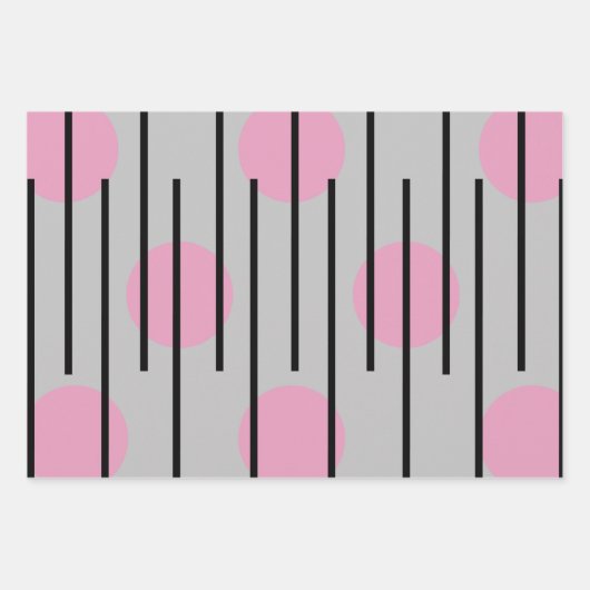 moderne minimale inpakpapier Flat Sheet Set van 3 (Voorkant 2)