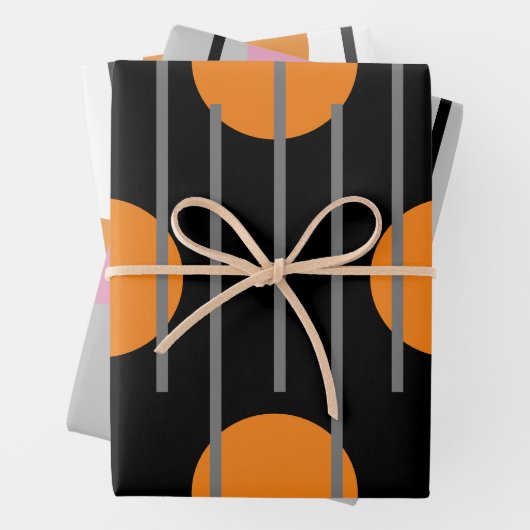 moderne minimale inpakpapier Flat Sheet Set van 3 (In situ)