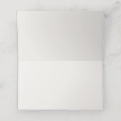 Moderne Minimale Intieme Bruiloft Plaatskaartje (Binnenkant ongevouwen)