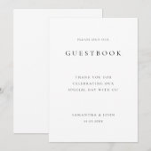 Moderne minimale Kaart voor gebarentaal voor bruil (Voorkant / Achterkant)