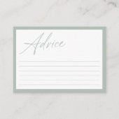 Moderne minimale kalligrafie | Advies van de Baby  (Voorkant)